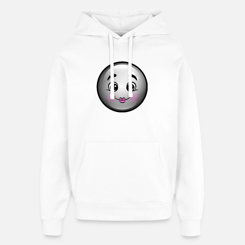 Bulle Noire Mignonne - Sweat à capuche unisexe Stanley/Stella Oversized - blanc