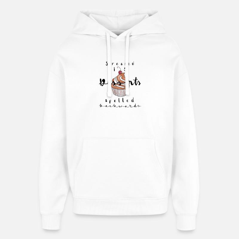 Cupcake - Sweat à capuche unisexe Stanley/Stella Oversized - blanc