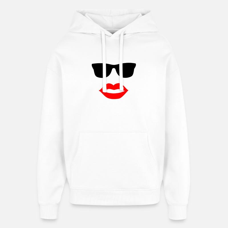 Lunettes de soleil - Sweat à capuche unisexe Stanley/Stella Oversized - blanc