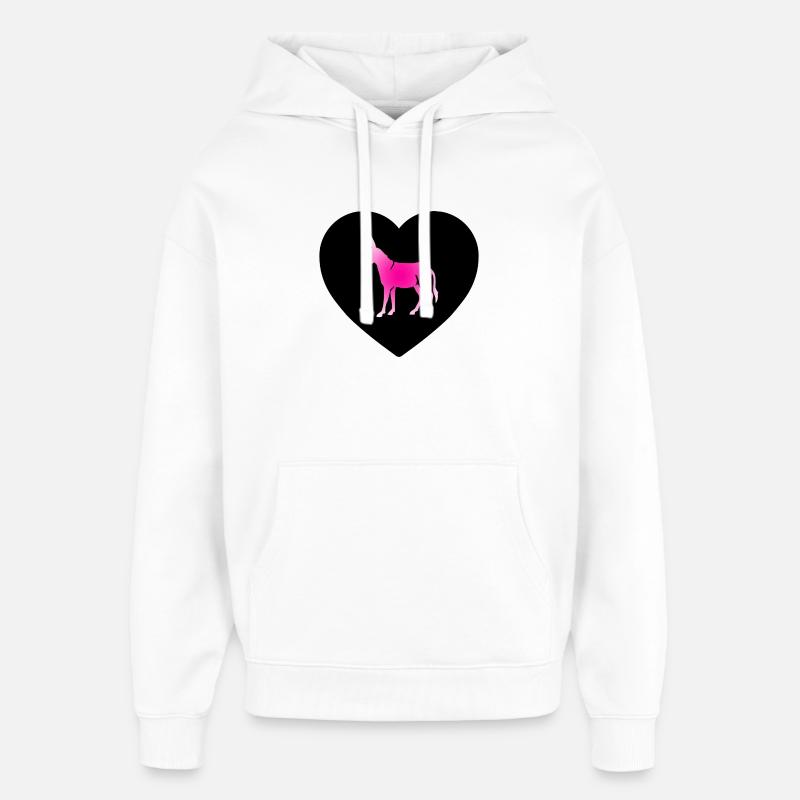 âne - Sweat à capuche unisexe Stanley/Stella Oversized - blanc