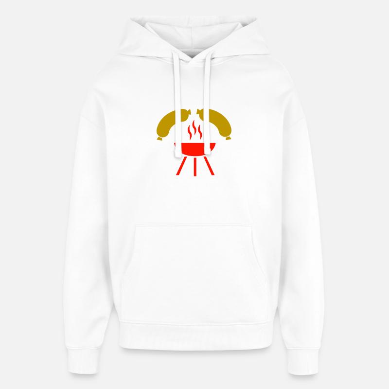 Griller - Sweat à capuche unisexe Stanley/Stella Oversized - blanc