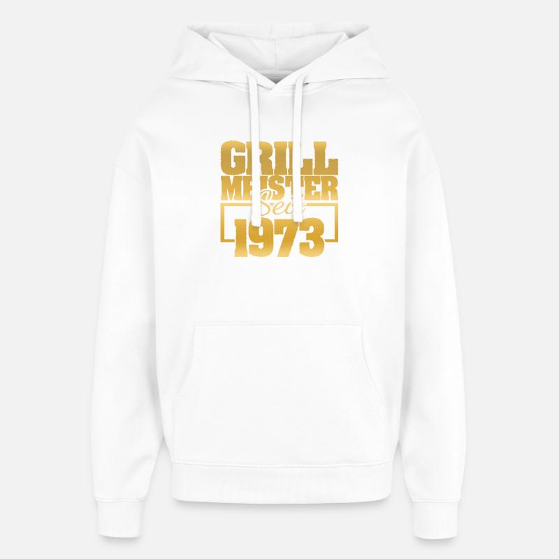Barbecue 1973 - Sweat à capuche unisexe Stanley/Stella Oversized - blanc