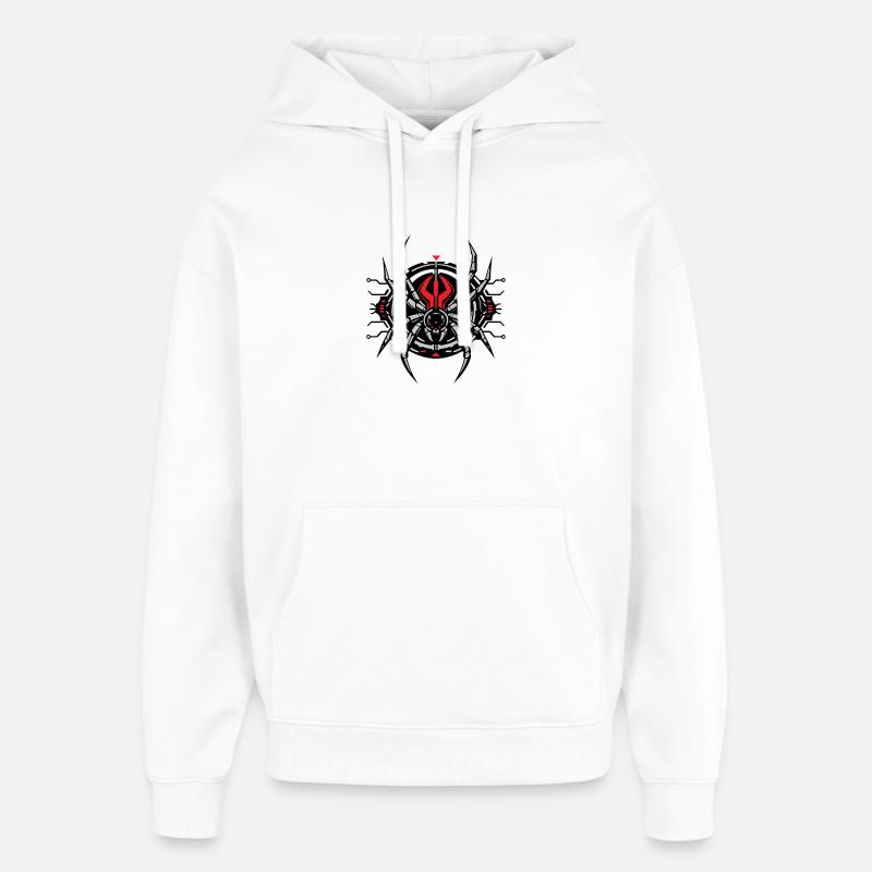 Redback Spider : Édition Tech - Sweat à capuche unisexe Stanley/Stella Oversized - blanc