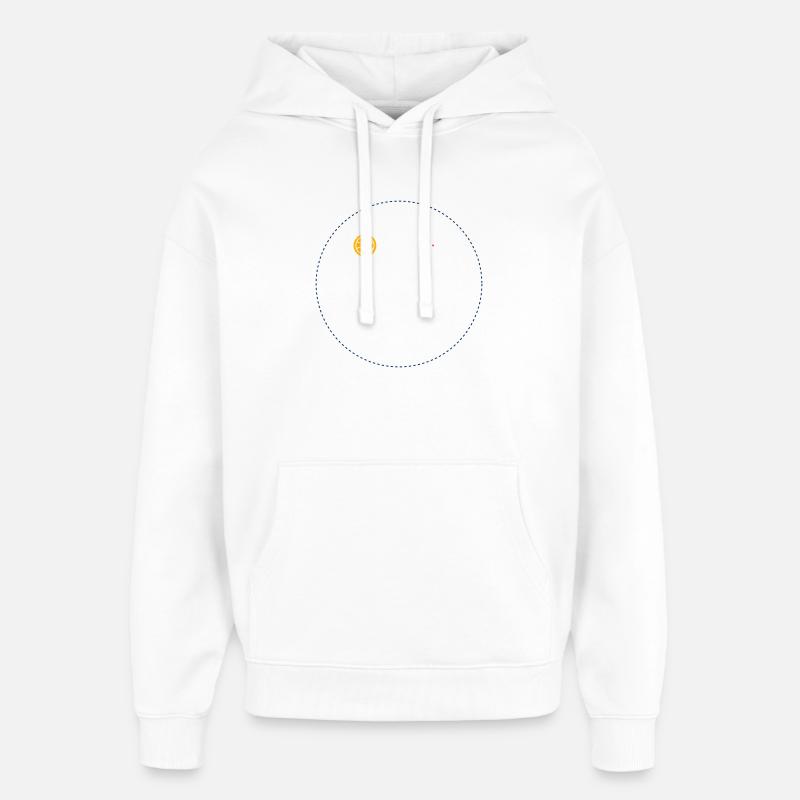 Citrus Orbit Print - Sweat à capuche unisexe Stanley/Stella Oversized - blanc