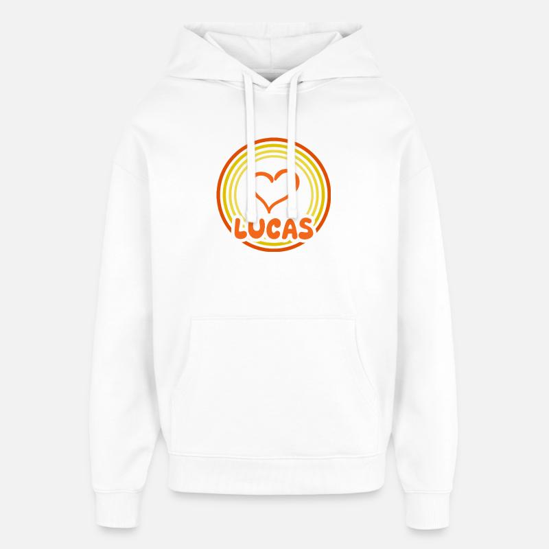 Lucas - Sweat à capuche unisexe Stanley/Stella Oversized - blanc