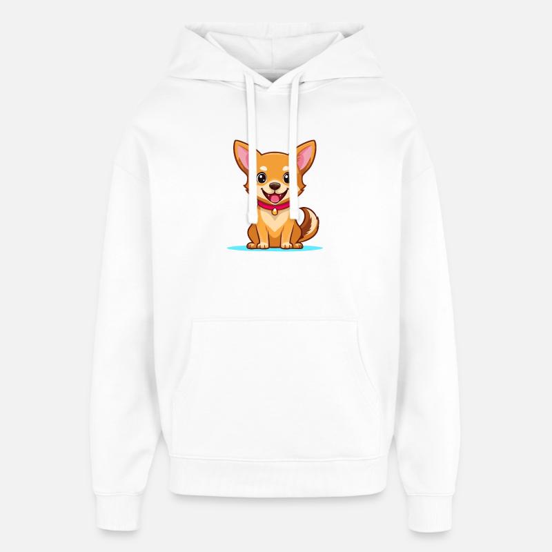 Chihuahua (bande dessinée) - Sweat à capuche unisexe Stanley/Stella Oversized - blanc