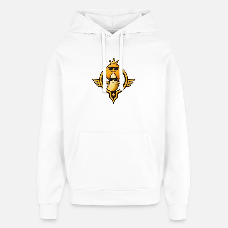 Chicken à la banane Royal Snack-Star - Sweat à capuche unisexe Stanley/Stella Oversized - blanc