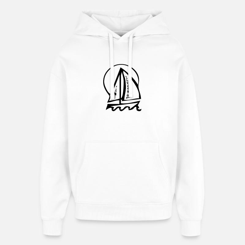 Voile - Sweat à capuche unisexe Stanley/Stella Oversized - blanc
