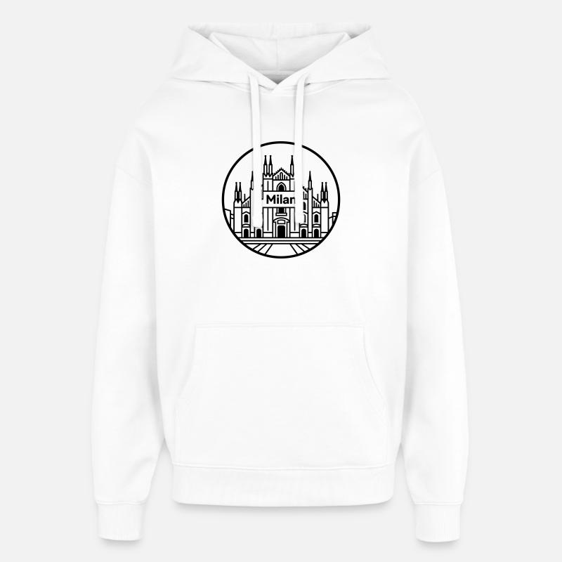 Milan - Oversized Unisex Hoodie by Stanley/Stella - white