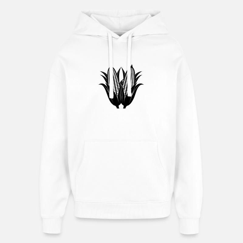 Corns - Sweat à capuche unisexe Stanley/Stella Oversized - blanc