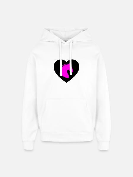 Chevaux - Sweat à capuche unisexe Stanley/Stella Oversized - blanc