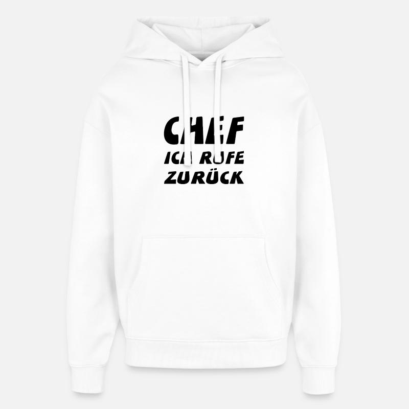 Chef - Oversized Unisex Hoodie von Stanley/Stella - Weiß