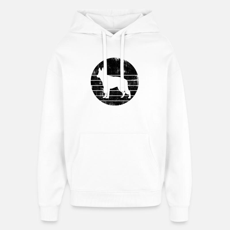 Deutscher Schäferhund - Oversized Unisex Hoodie von Stanley/Stella - Weiß