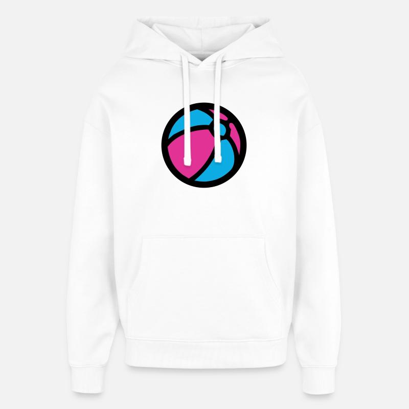 Icône d’été de plage de water-polo - Sweat à capuche unisexe Stanley/Stella Oversized - blanc
