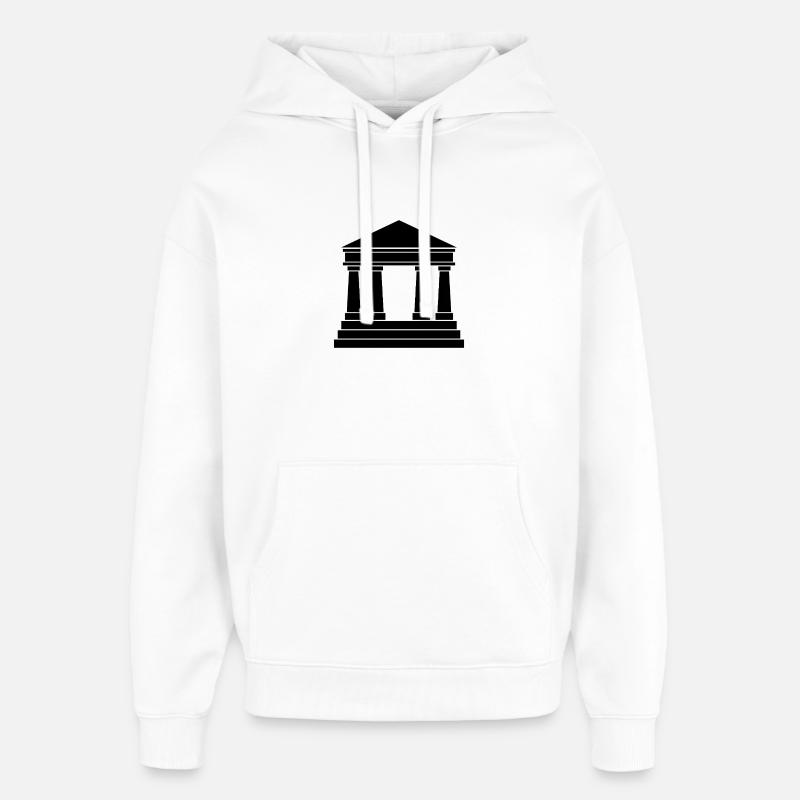Gericht - Oversized Unisex Hoodie von Stanley/Stella - Weiß