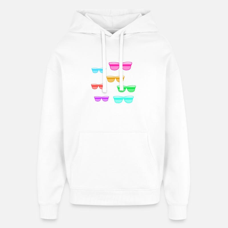 Lunettes de soleil - Sweat à capuche unisexe Stanley/Stella Oversized - blanc