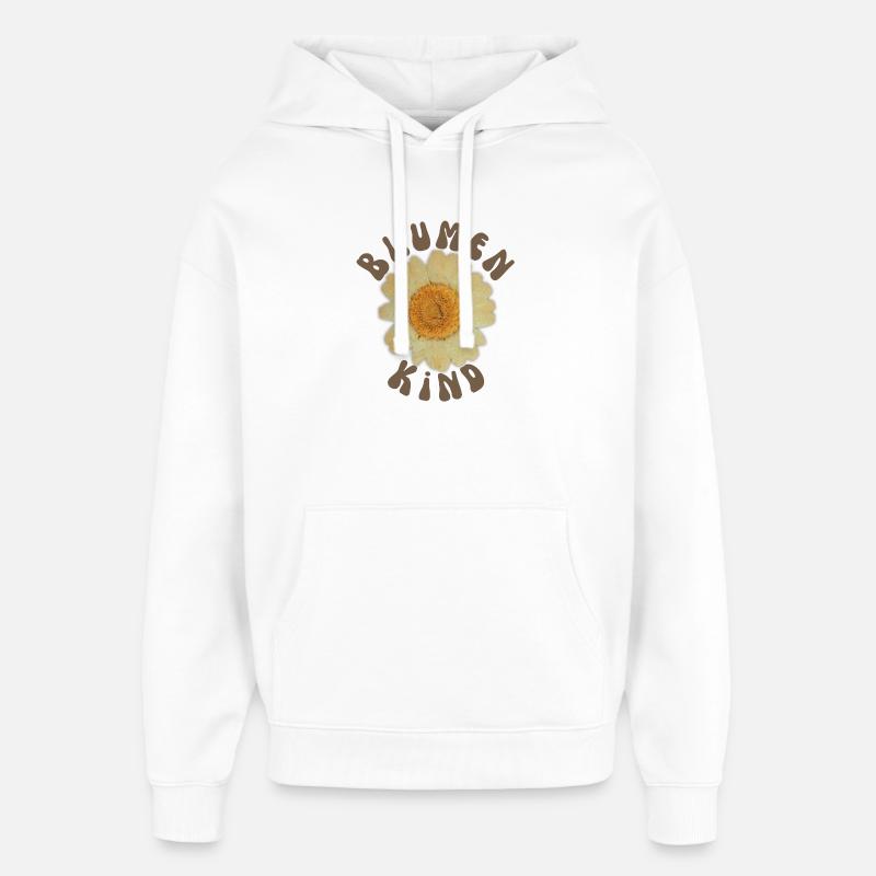 Enfant Fleur - Sweat à capuche unisexe Stanley/Stella Oversized - blanc