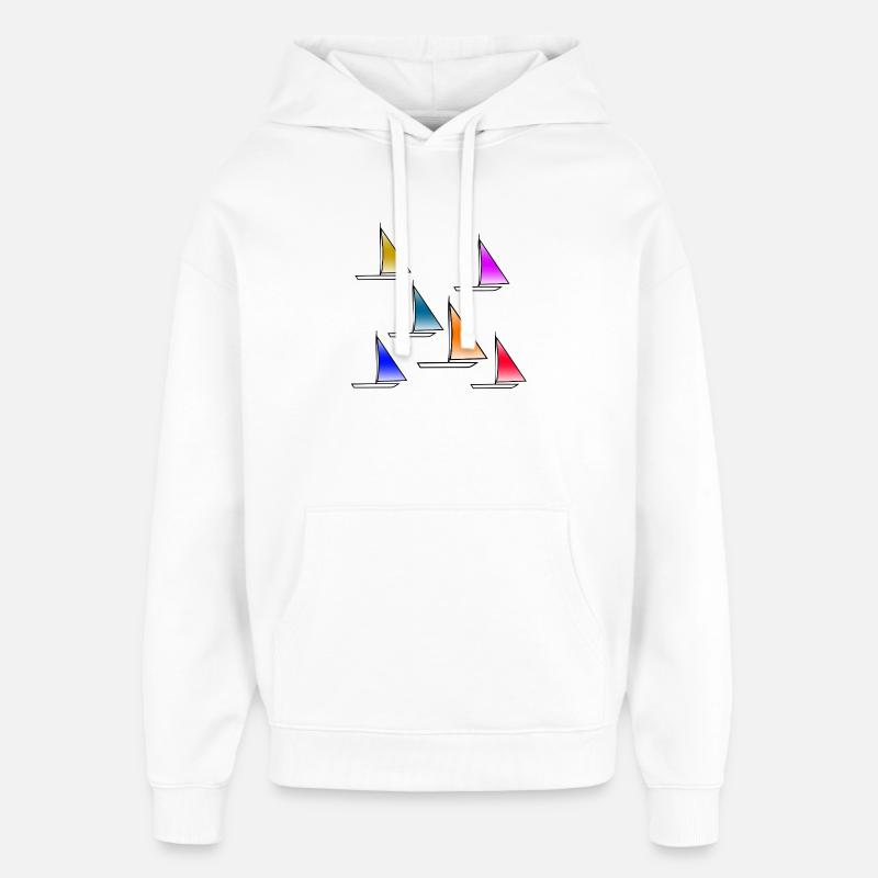 Voile - Sweat à capuche unisexe Stanley/Stella Oversized - blanc