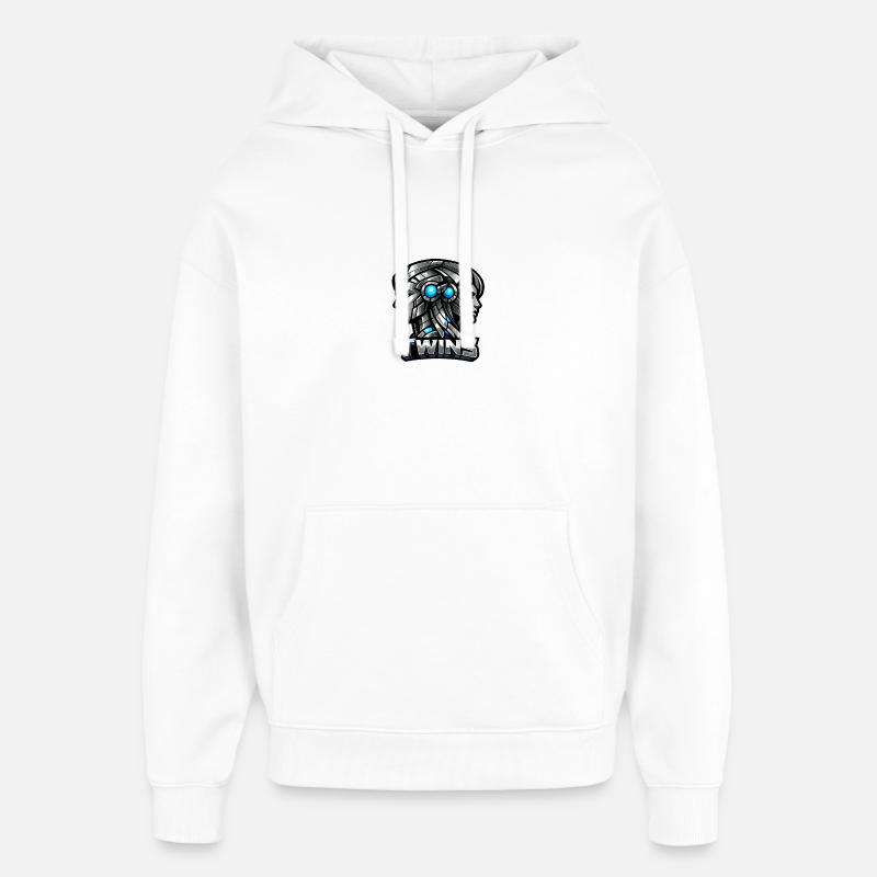 Jumeaux - Sweat à capuche unisexe Stanley/Stella Oversized - blanc