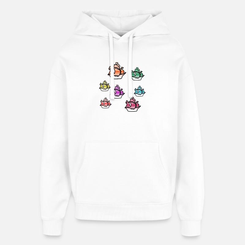 Voile - Sweat à capuche unisexe Stanley/Stella Oversized - blanc
