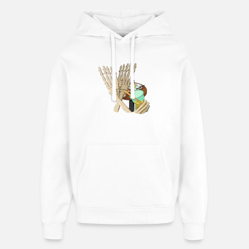 Éternité - Sweat à capuche unisexe Stanley/Stella Oversized - blanc