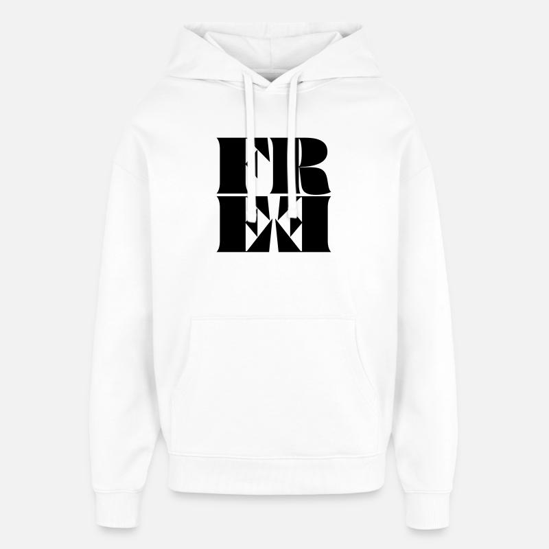 FREE - Oversized Unisex Hoodie von Stanley/Stella - Weiß