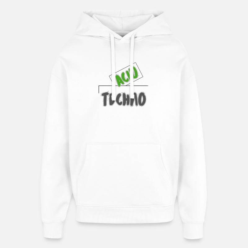 Acid Techno - Oversized Unisex Hoodie von Stanley/Stella - Weiß