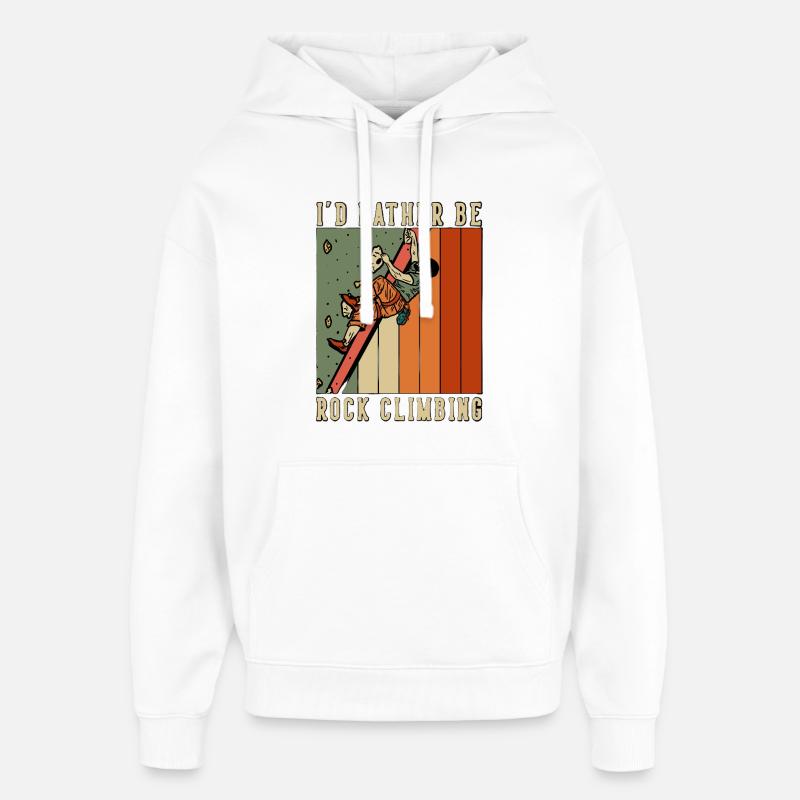 Rock_Climbing - Oversized Unisex Hoodie von Stanley/Stella - Weiß