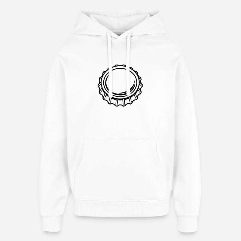Bottle cap - Oversized Unisex Hoodie by Stanley/Stella - white