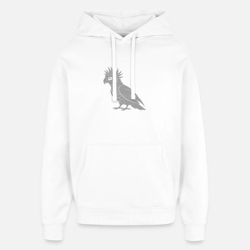 cacatoès - Sweat à capuche unisexe Stanley/Stella Oversized - blanc