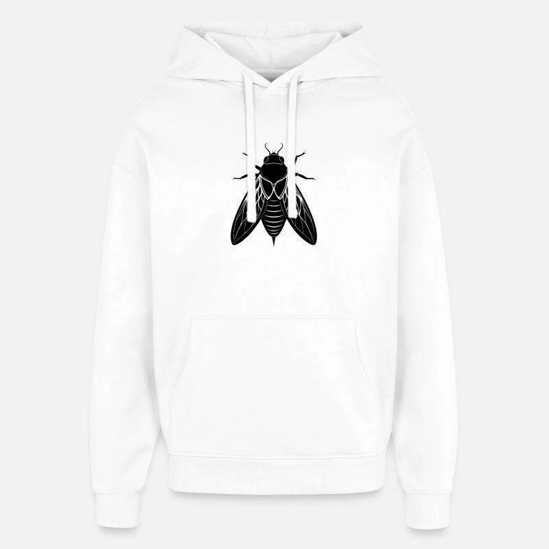 Cigale - Sweat à capuche unisexe Stanley/Stella Oversized - blanc