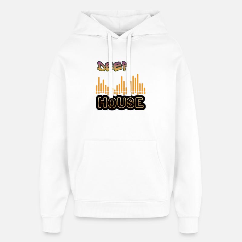 Deep House. - Oversized Unisex Hoodie by Stanley/Stella - white