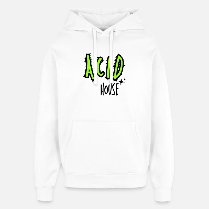 Maison acide. - Sweat à capuche unisexe Stanley/Stella Oversized - blanc
