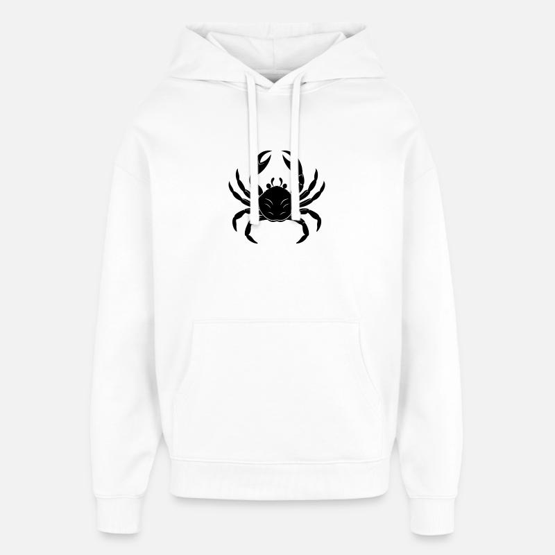 Crab - Oversized Unisex Hoodie by Stanley/Stella - white