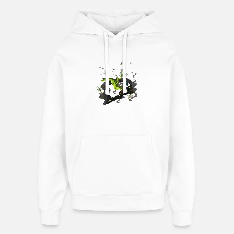 BLEW - Sweat à capuche unisexe Stanley/Stella Oversized - blanc