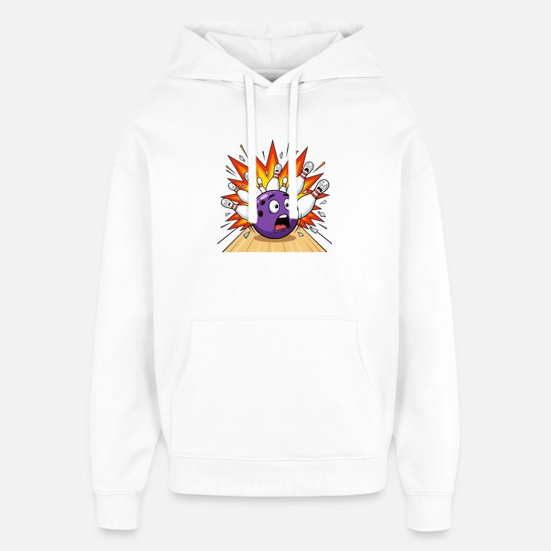 Bowling détruit quilles Bowling - Sweat à capuche unisexe Stanley/Stella Oversized - blanc