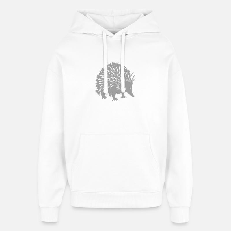Échidné - Sweat à capuche unisexe Stanley/Stella Oversized - blanc