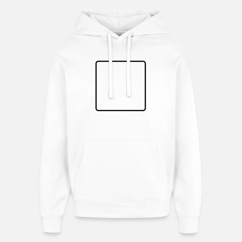 Rahmen Leer - Oversized Unisex Hoodie von Stanley/Stella - Weiß