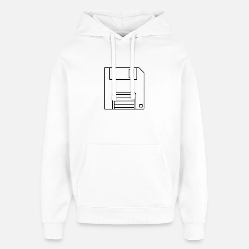 Diskette - Oversized Unisex Hoodie von Stanley/Stella - Weiß