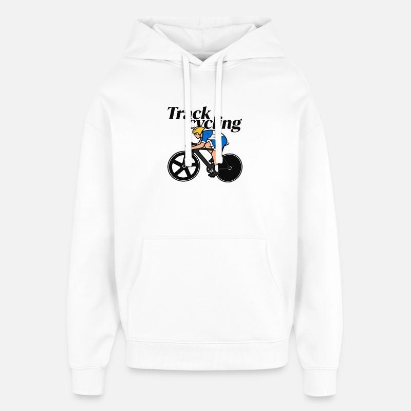 Vélos de piste - Sweat à capuche unisexe Stanley/Stella Oversized - blanc