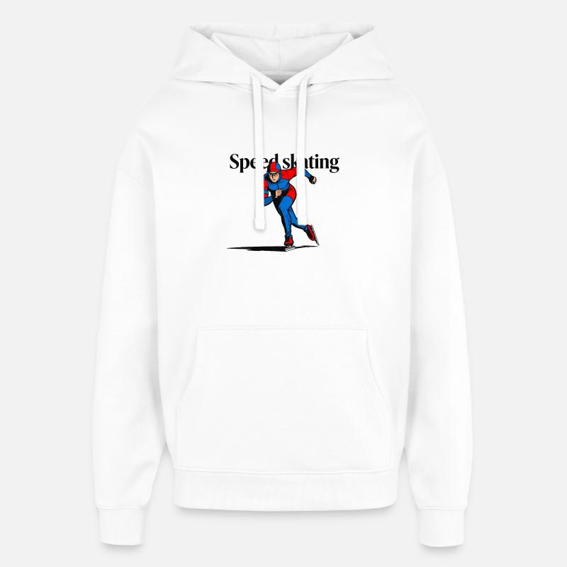 Patinage - Sweat à capuche unisexe Stanley/Stella Oversized - blanc