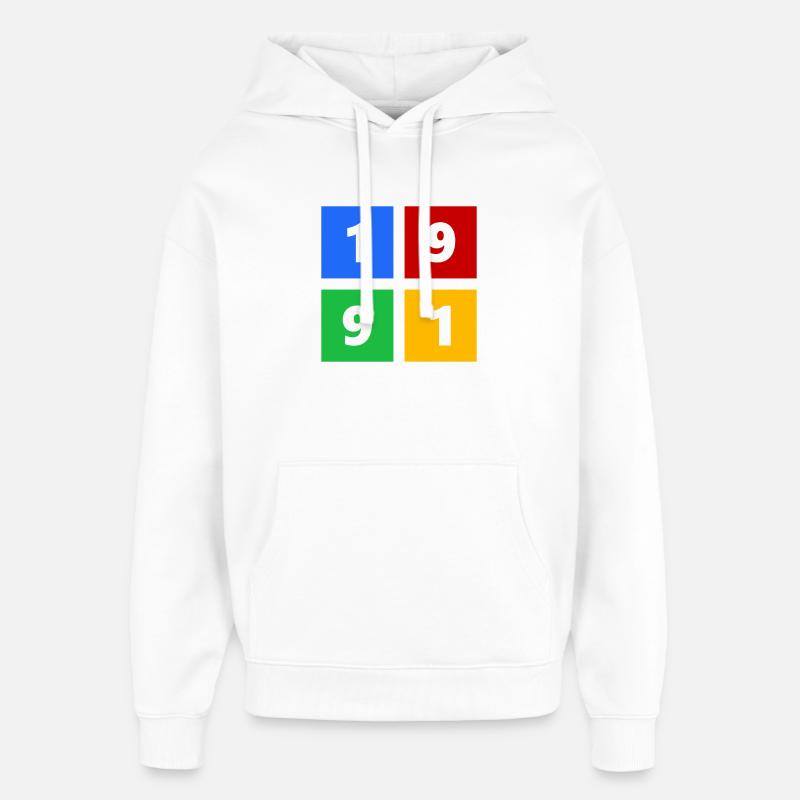 1991 - Sweat à capuche unisexe Stanley/Stella Oversized - blanc