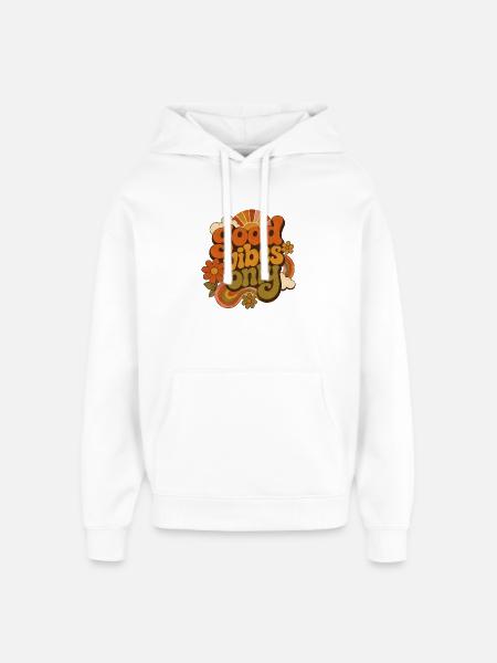 vibes - Oversized Unisex Hoodie by Stanley/Stella - white