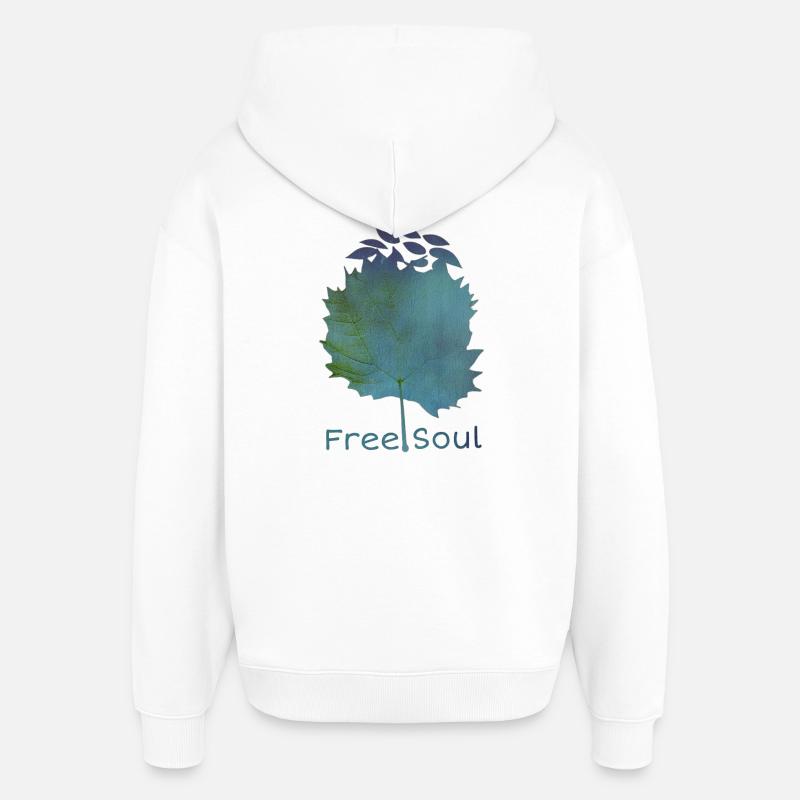 Be Nature - Sweat à capuche unisexe Stanley/Stella Oversized - blanc