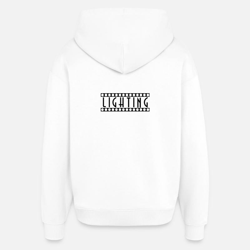 éclairage - Sweat à capuche unisexe Stanley/Stella Oversized - blanc