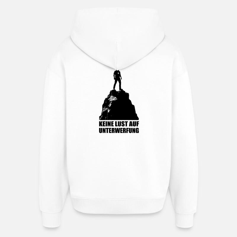 Aucun désir de soumission - Sweat à capuche unisexe Stanley/Stella Oversized - blanc