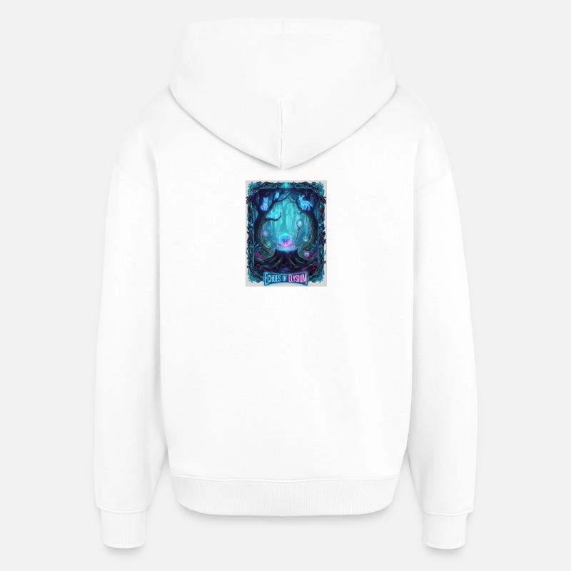 Echoes of Elysium - Sweat à capuche unisexe Stanley/Stella Oversized - blanc