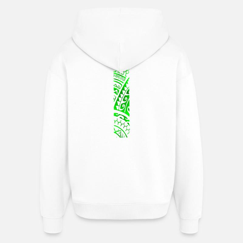 REVA (Vert) - Sweat à capuche unisexe Stanley/Stella Oversized - blanc