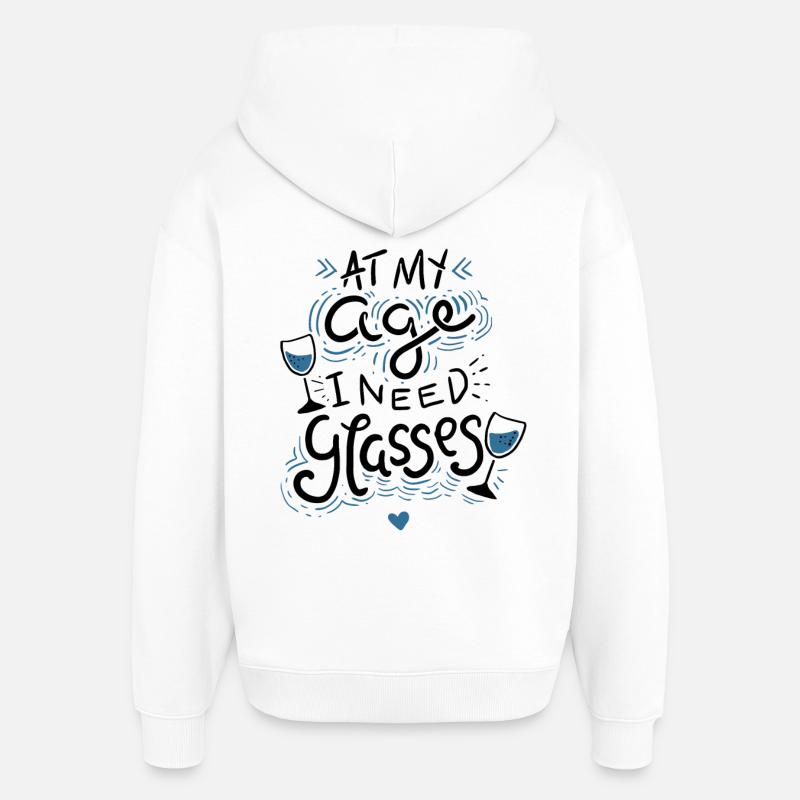 Anniversaire - Sweat à capuche unisexe Stanley/Stella Oversized - blanc