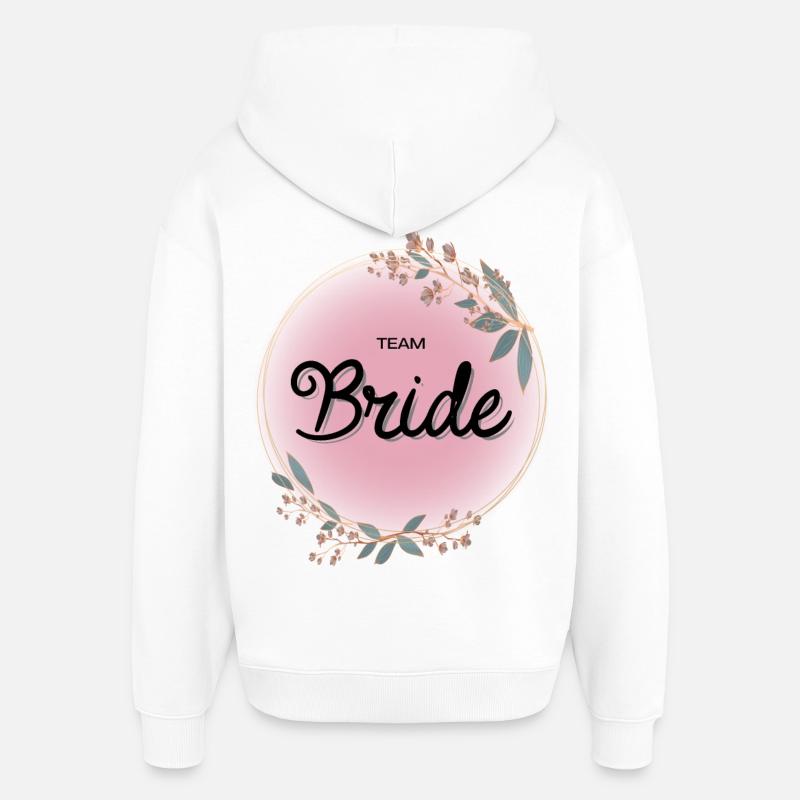 Équipe Bride4 - Sweat à capuche unisexe Stanley/Stella Oversized - blanc